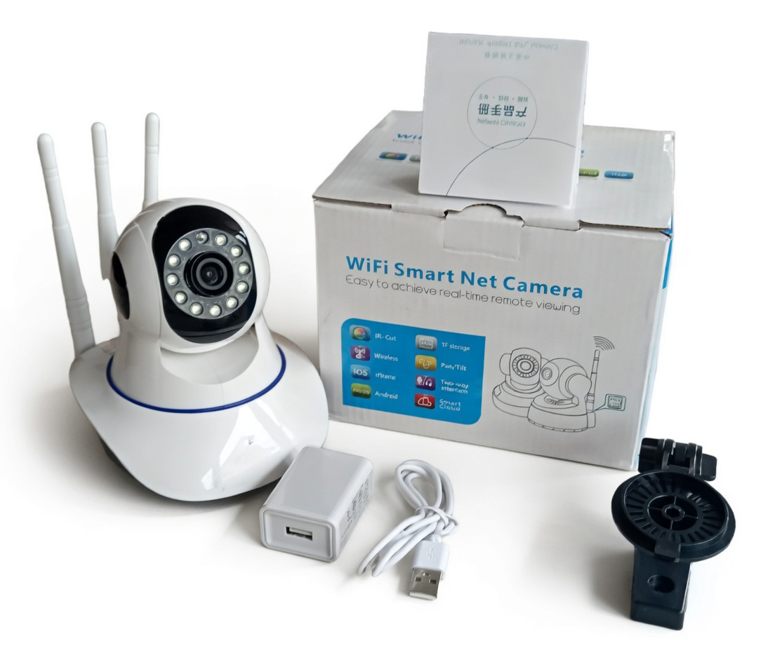 SEGURIDAD TOTAL 24/7 CON CÁMARA ROBÓTICA WIFI 3 ANTENAS