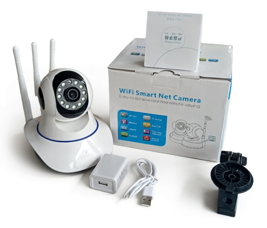 SEGURIDAD TOTAL 24/7 CON CÁMARA ROBÓTICA WIFI 3 ANTENAS