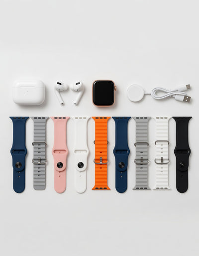 AUDÍFONOS + RELOJ 7 EN 1