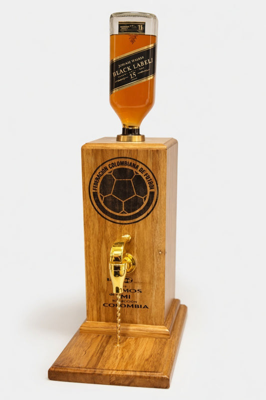 DISPENSADOR DE LICOR DE MADERA